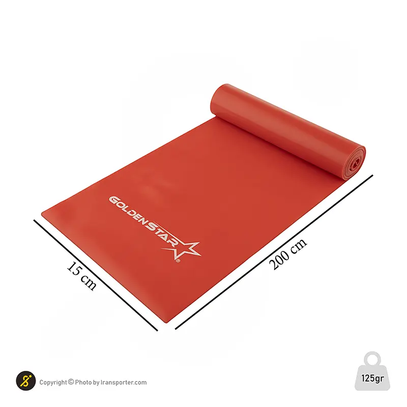 کش پیلاتس Unisex بدون برند گلدن استار2 متری مقاومت متوسط LS3204 BRS