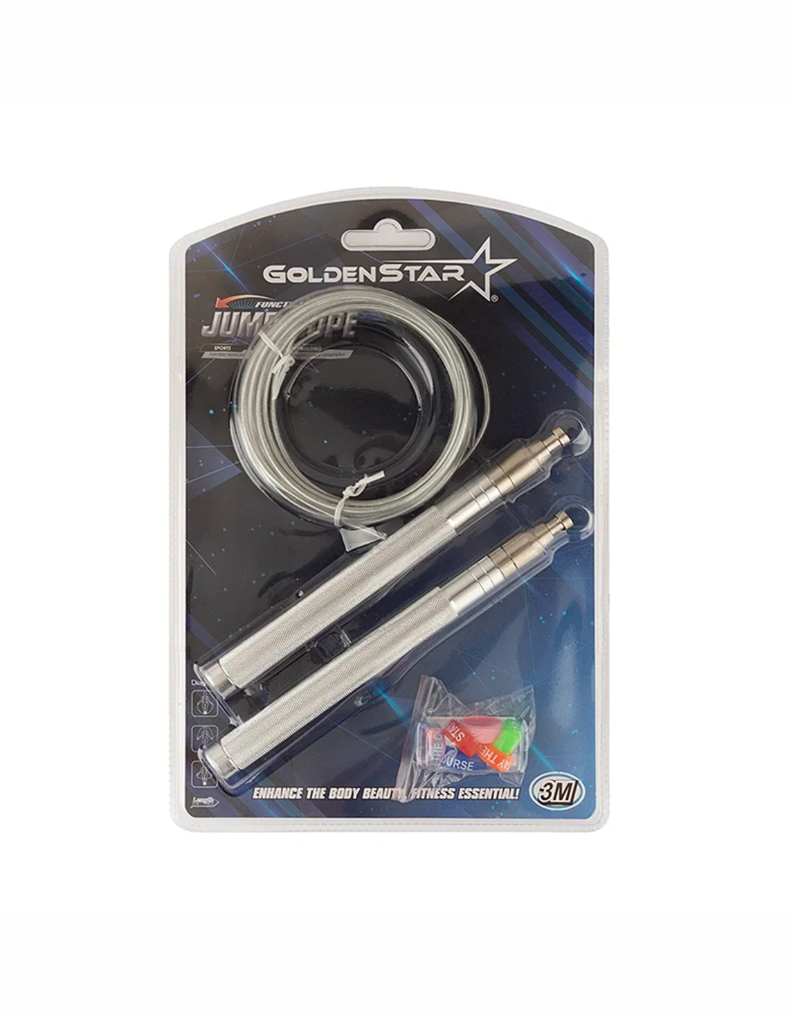 طناب کابلی Unisex بدون برند فیت گلدن استارGS-0808